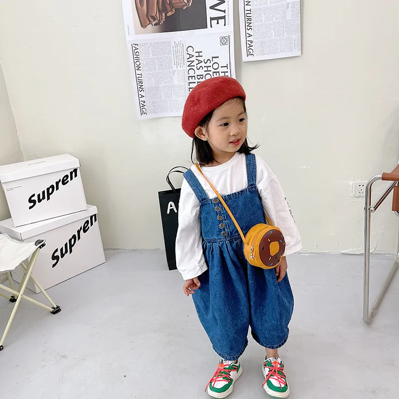 Kid'S Pu Leather Donuts Cute Round Zipper Shoulder Bag Crossbody Bag display picture 23