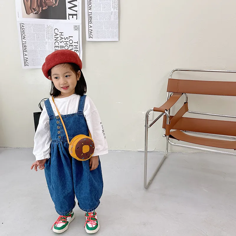 Kid'S Pu Leather Donuts Cute Round Zipper Shoulder Bag Crossbody Bag display picture 35