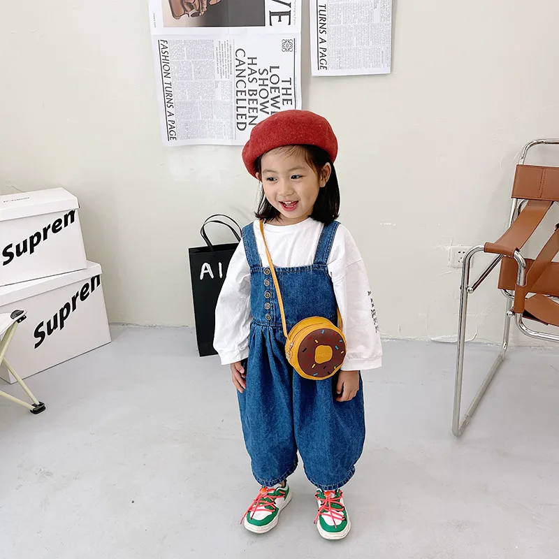 Kid'S Pu Leather Donuts Cute Round Zipper Shoulder Bag Crossbody Bag display picture 42