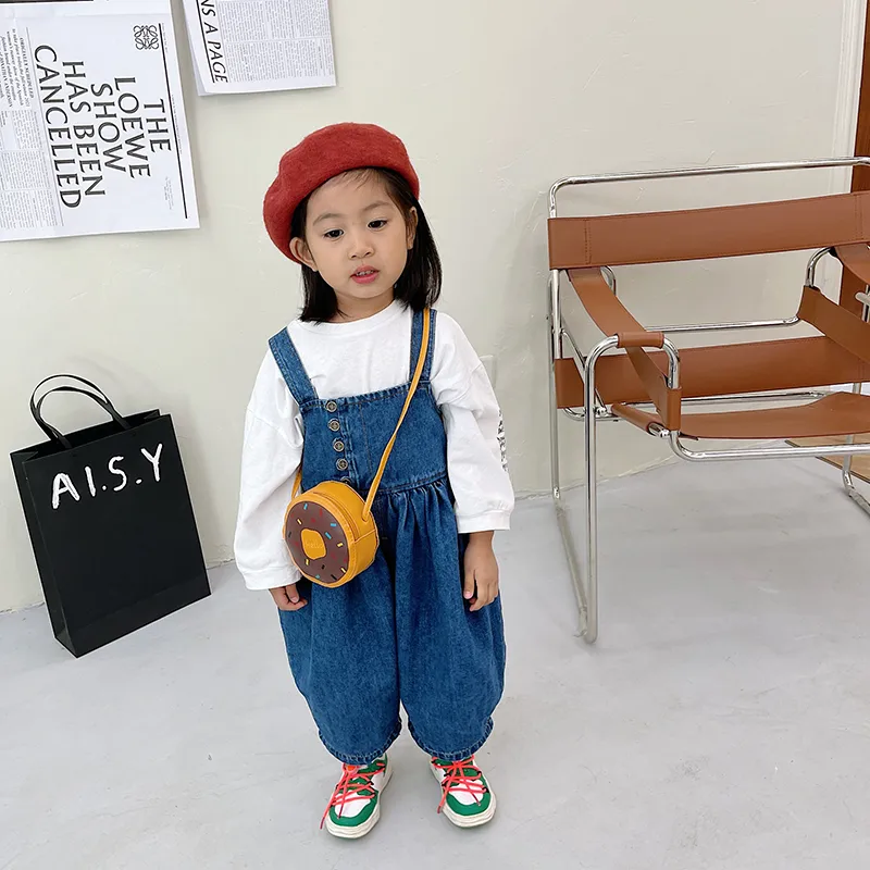 Kid'S Pu Leather Donuts Cute Round Zipper Shoulder Bag Crossbody Bag display picture 60