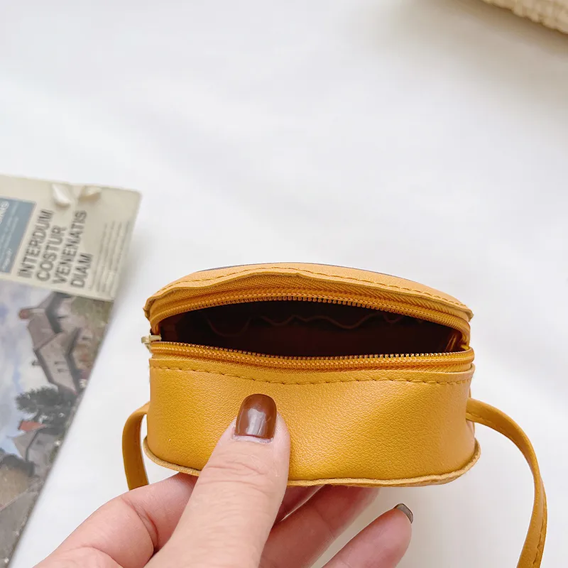 Kid'S Pu Leather Donuts Cute Round Zipper Shoulder Bag Crossbody Bag display picture 63