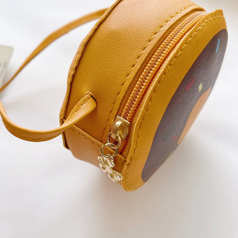Kid'S Pu Leather Donuts Cute Round Zipper Shoulder Bag Crossbody Bag display picture 64