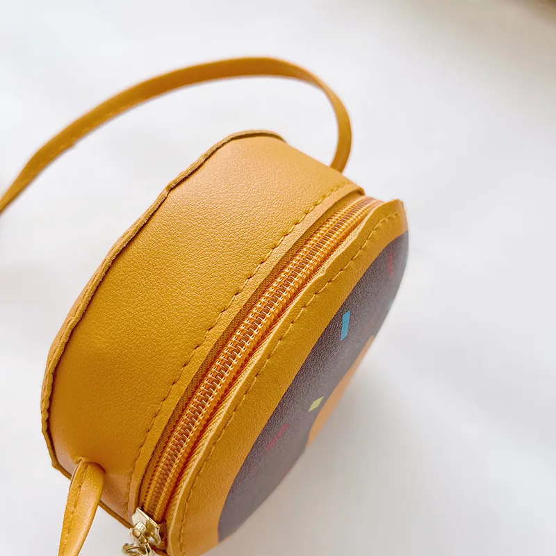 Kid'S Pu Leather Donuts Cute Round Zipper Shoulder Bag Crossbody Bag display picture 66