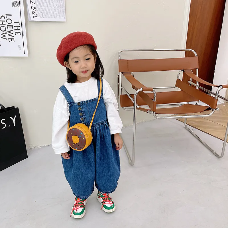 Kid'S Pu Leather Donuts Cute Round Zipper Shoulder Bag Crossbody Bag display picture 105