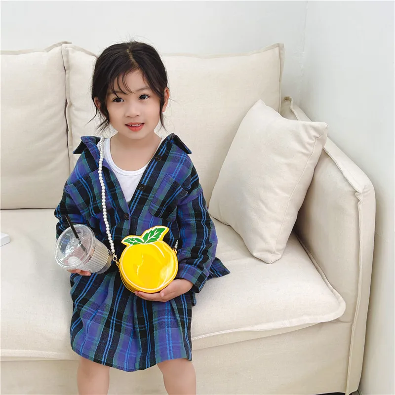 Kid'S Pu Leather Fruit Cute Round Zipper Crossbody Bag display picture 45