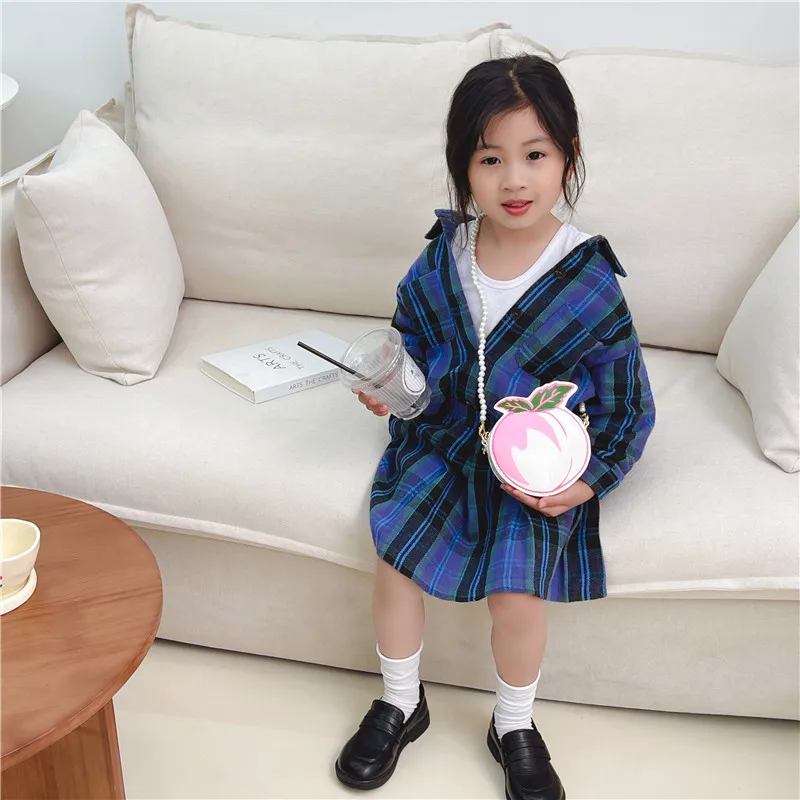 Kid'S Pu Leather Fruit Cute Round Zipper Crossbody Bag display picture 50