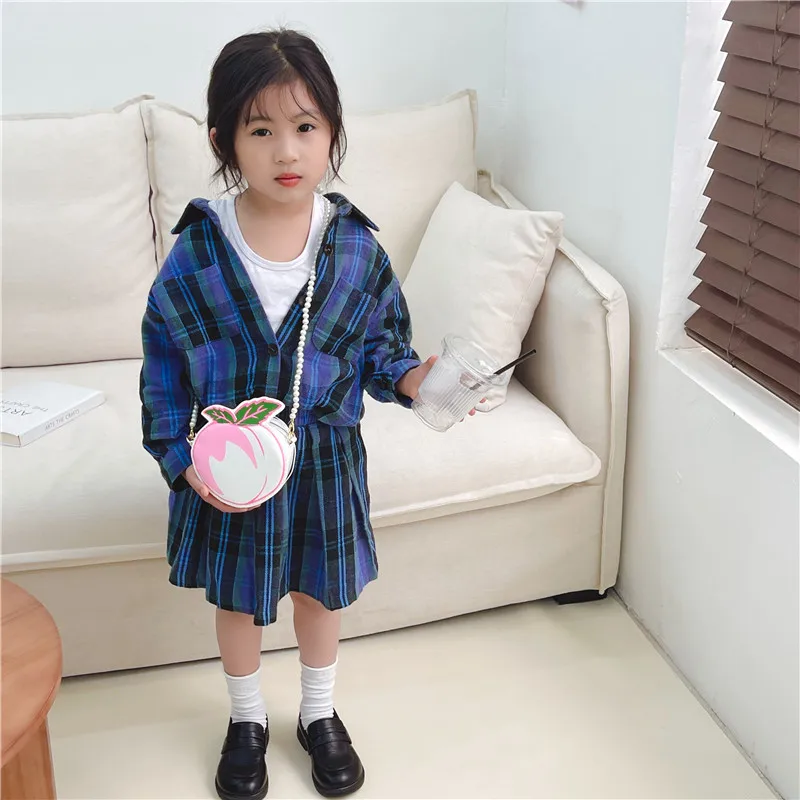 Kid'S Pu Leather Fruit Cute Round Zipper Crossbody Bag display picture 55