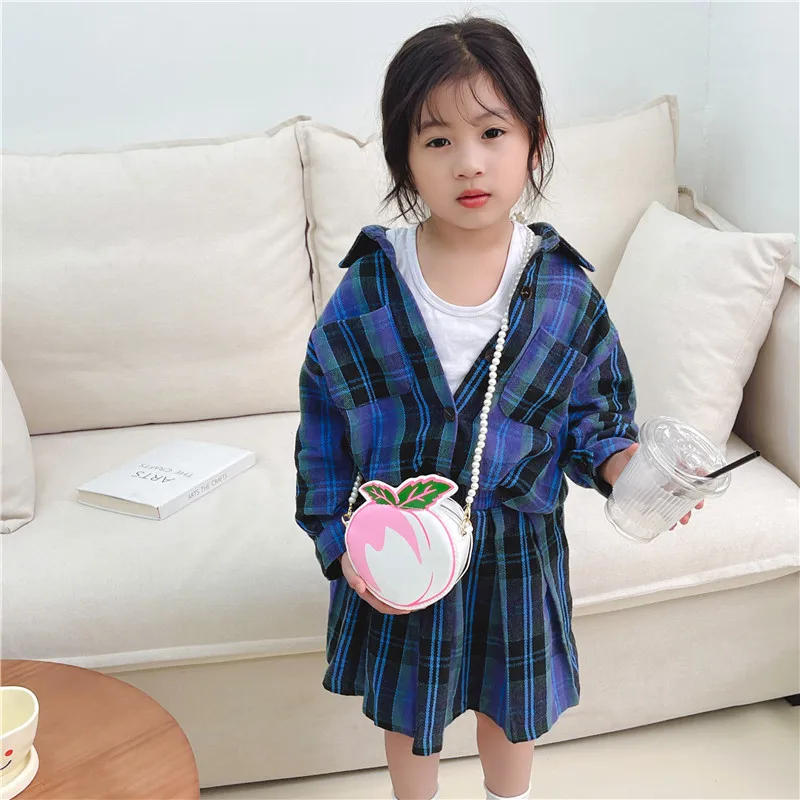 Kid'S Pu Leather Fruit Cute Round Zipper Crossbody Bag display picture 49