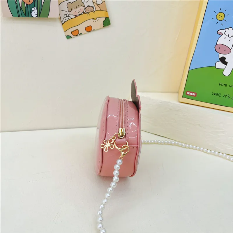 Kid'S Pu Leather Fruit Cute Round Zipper Crossbody Bag display picture 93