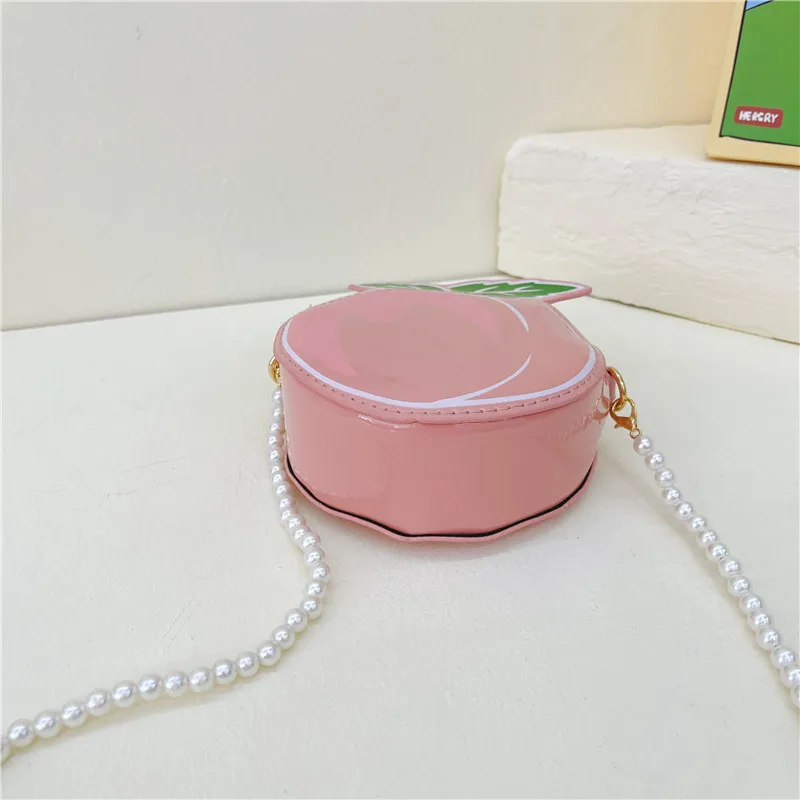 Kid'S Pu Leather Fruit Cute Round Zipper Crossbody Bag display picture 77