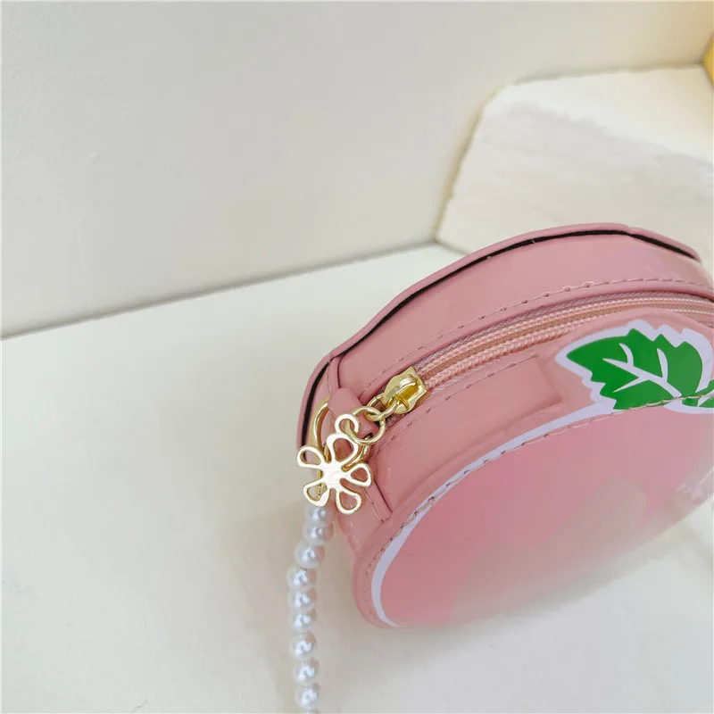 Kid'S Pu Leather Fruit Cute Round Zipper Crossbody Bag display picture 98