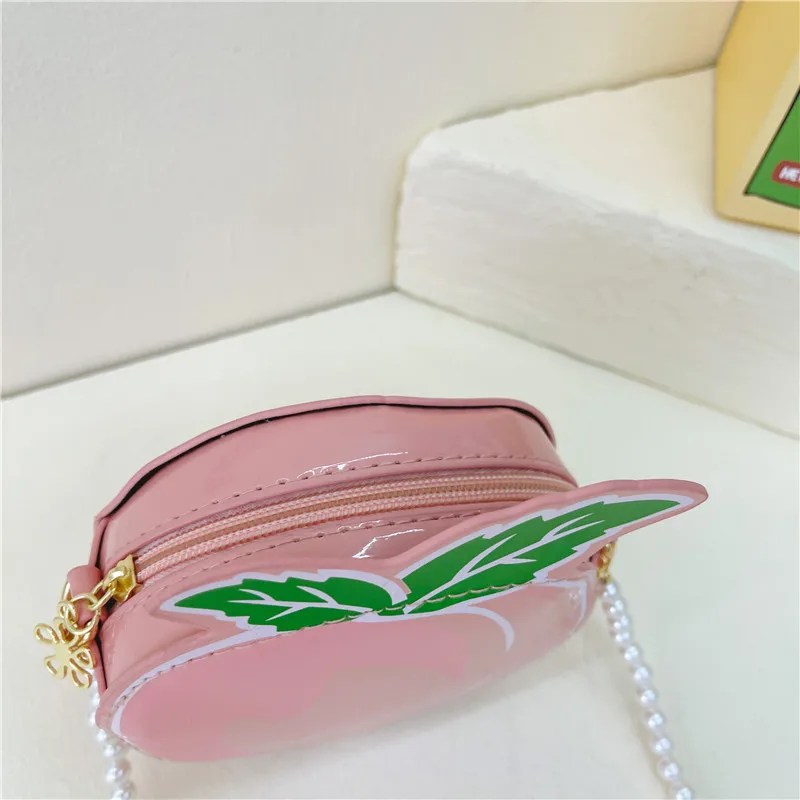 Kid'S Pu Leather Fruit Cute Round Zipper Crossbody Bag display picture 92