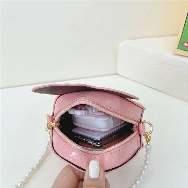 Kid'S Pu Leather Fruit Cute Round Zipper Crossbody Bag display picture 97
