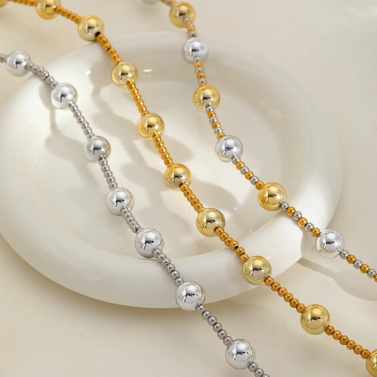 IG Style Cute Commute Solid Color 304 Stainless Steel CCB Women's Pendant Necklace display picture 5