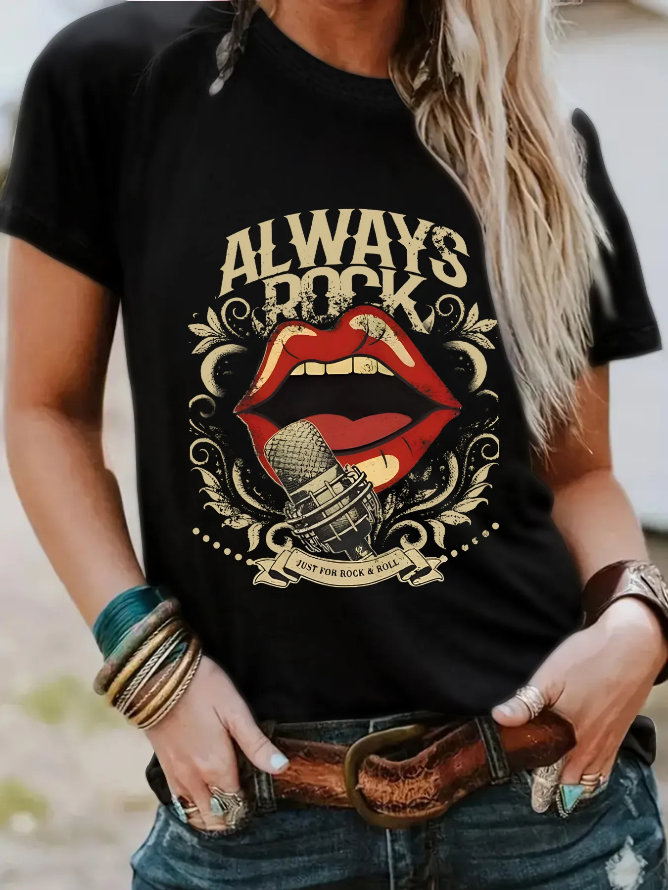 Women's T-shirt Short Sleeve T-Shirts Streetwear Letter display picture 2