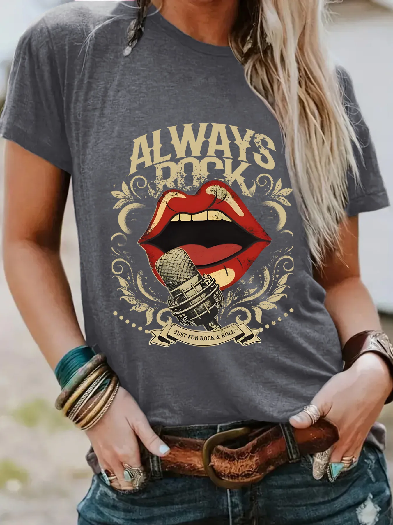 Women's T-shirt Short Sleeve T-Shirts Streetwear Letter display picture 8