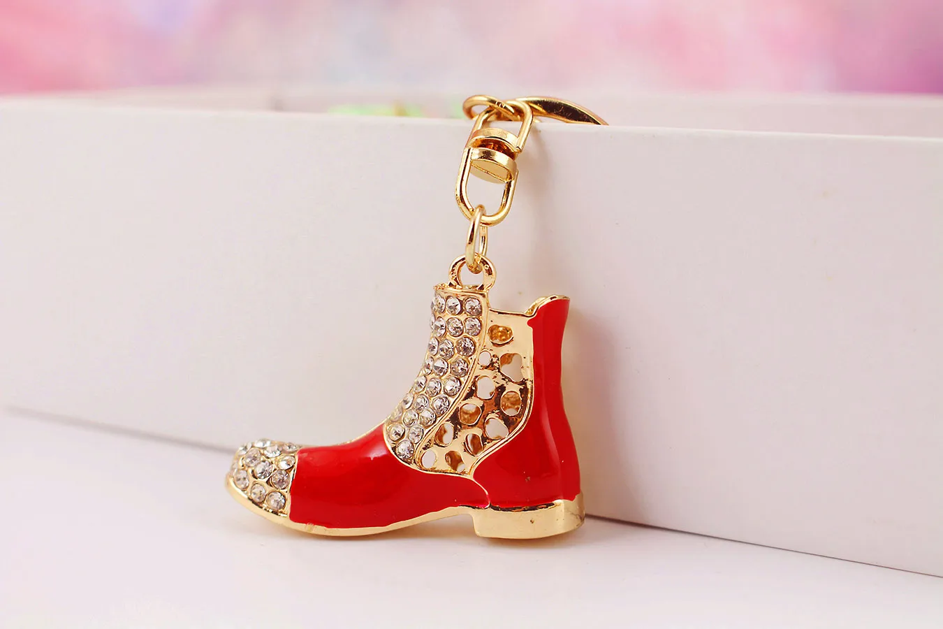 1 Piece Sweet Simple Style Shoe Alloy Inlay Rhinestones Unisex Keychain display picture 14