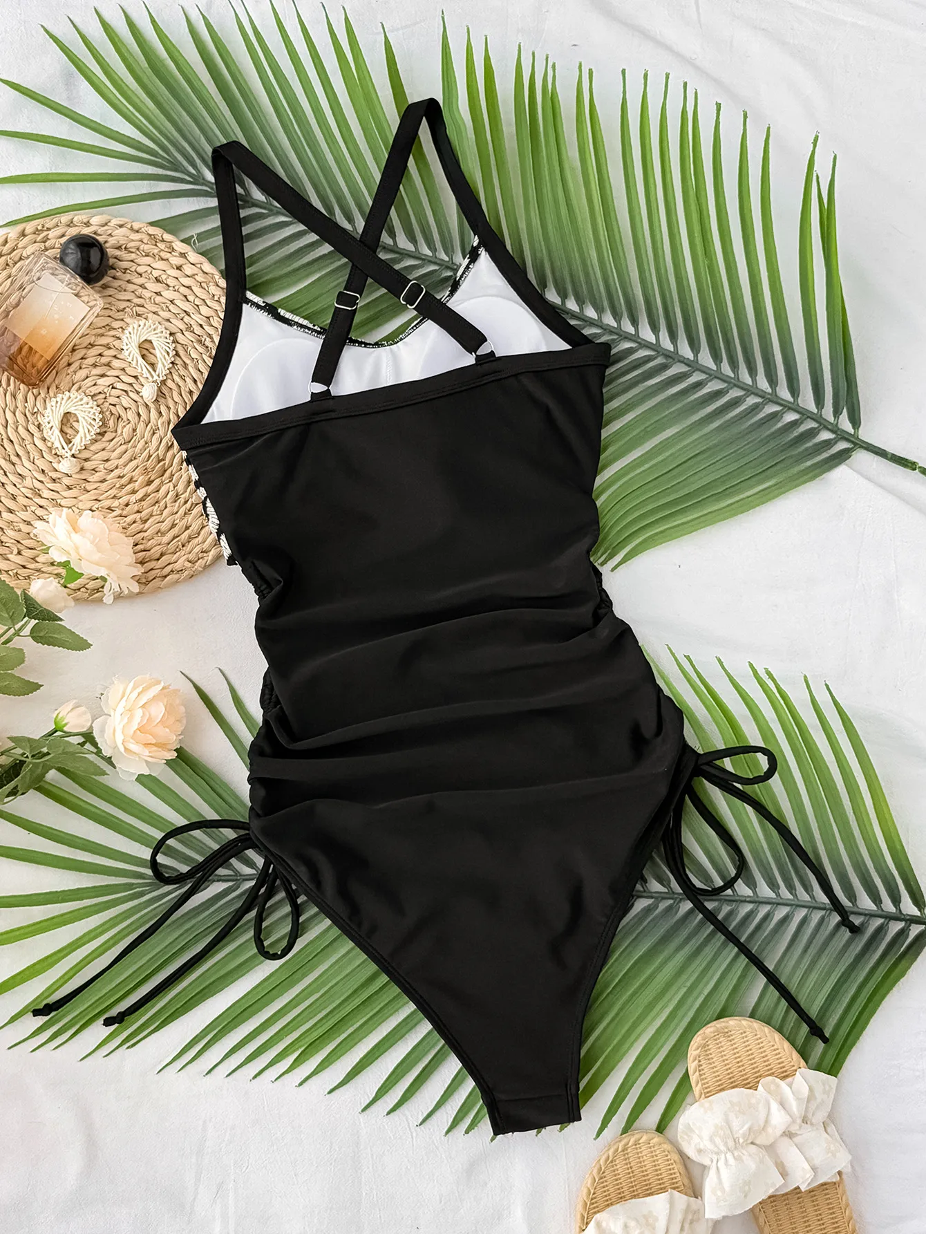 Women's Stripe 1 Piece Swimwear display picture 6