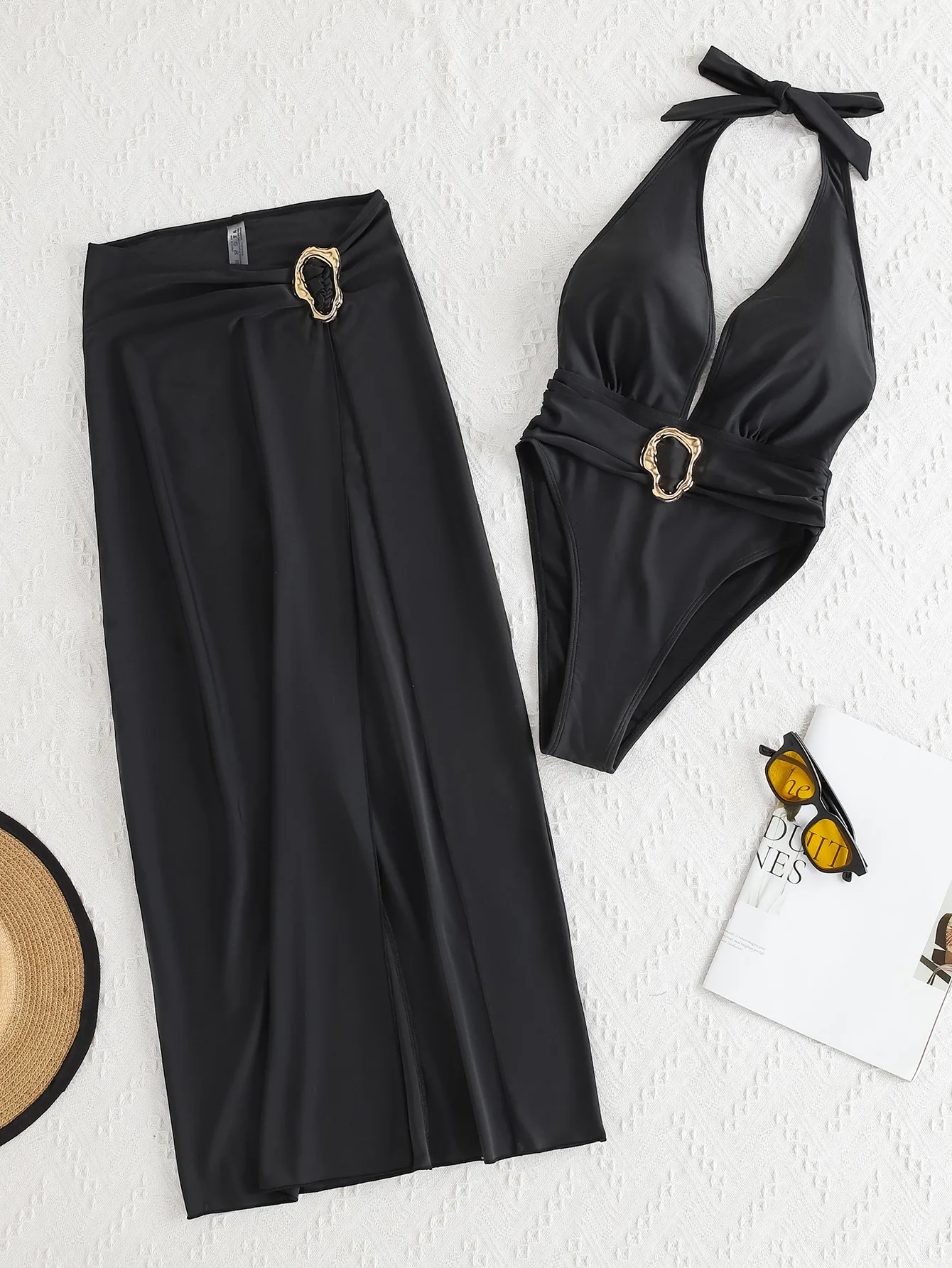 Women's Elegant Sexy Streetwear Solid Color 2 Pieces Set Swimwear display picture 7