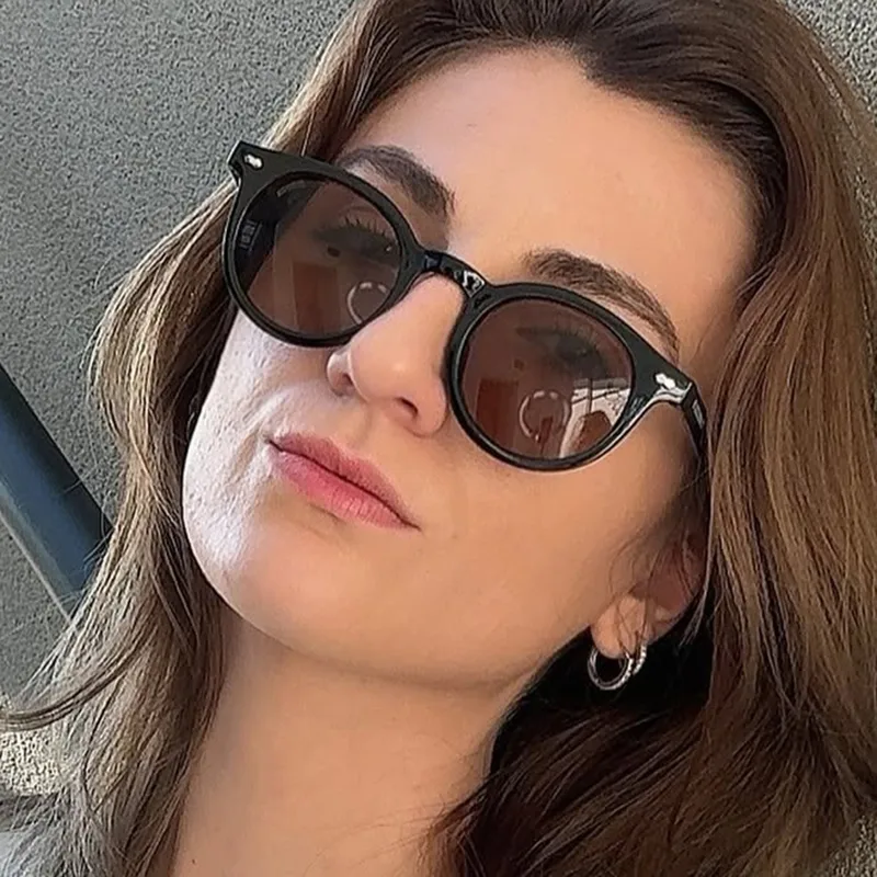 Retro Punk Commute Glasses Ac Round Frame Full Frame Glasses display picture 4