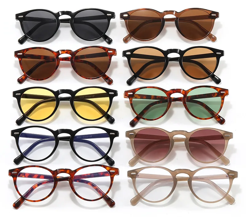 Retro Punk Commute Glasses Ac Round Frame Full Frame Glasses display picture 5