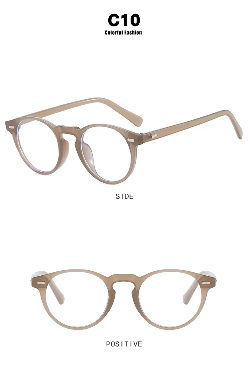 Retro Punk Commute Glasses Ac Round Frame Full Frame Glasses display picture 17