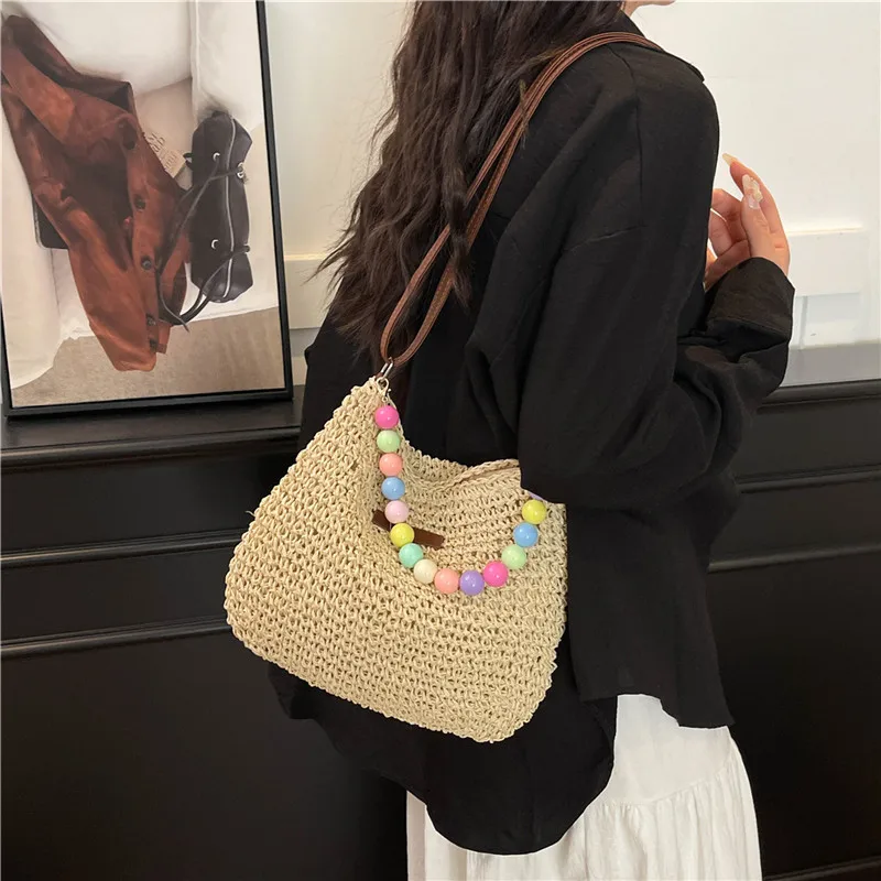 Women's Braid Color Block Vacation Square Zipper Shoulder Bag display picture 21