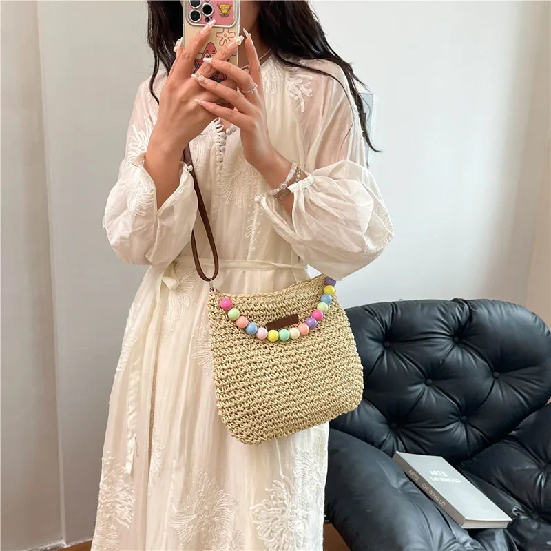 Women's Braid Color Block Vacation Square Zipper Shoulder Bag display picture 61