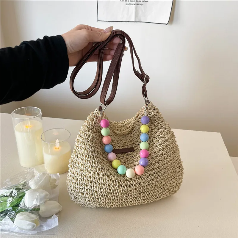 Women's Braid Color Block Vacation Square Zipper Shoulder Bag display picture 36