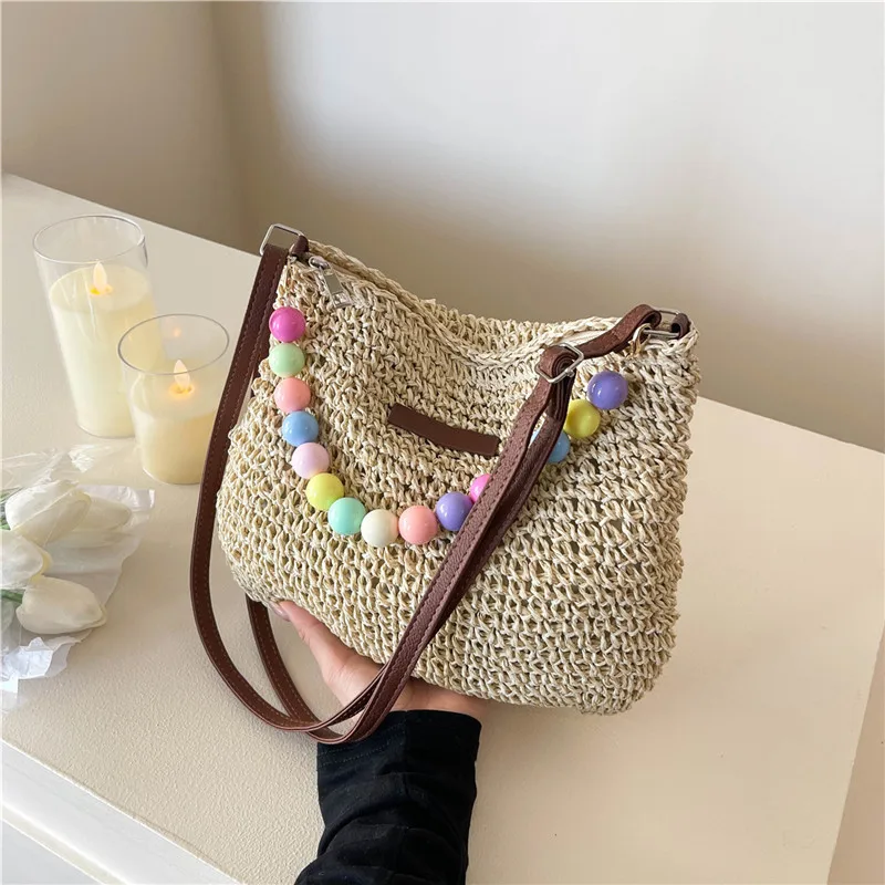 Women's Braid Color Block Vacation Square Zipper Shoulder Bag display picture 50