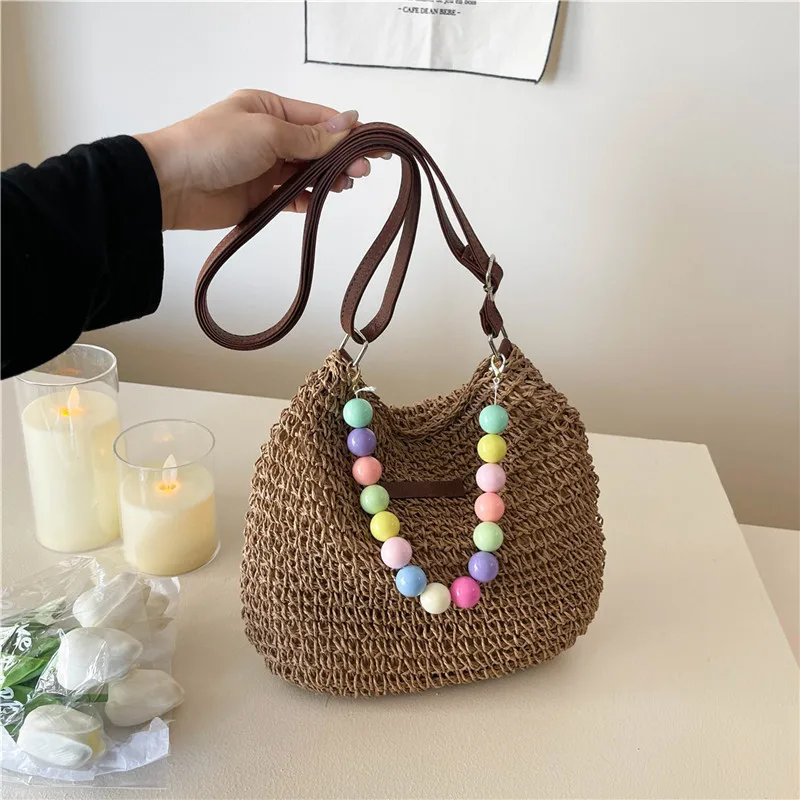 Women's Braid Color Block Vacation Square Zipper Shoulder Bag display picture 53
