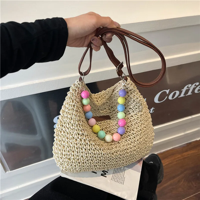 Women's Braid Color Block Vacation Square Zipper Shoulder Bag display picture 44