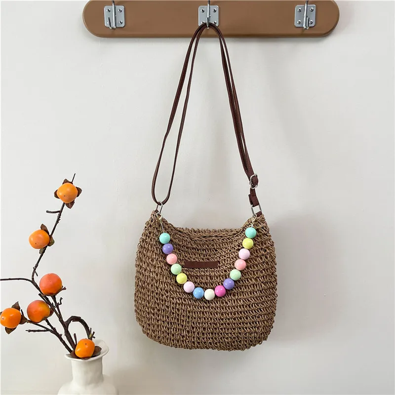 Women's Braid Color Block Vacation Square Zipper Shoulder Bag display picture 52