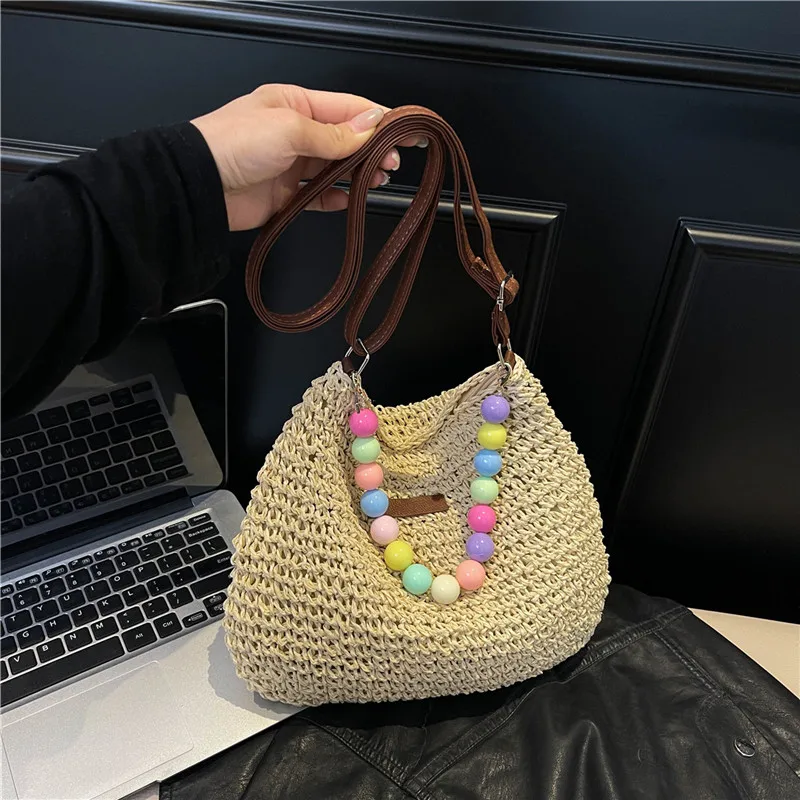 Women's Braid Color Block Vacation Square Zipper Shoulder Bag display picture 65