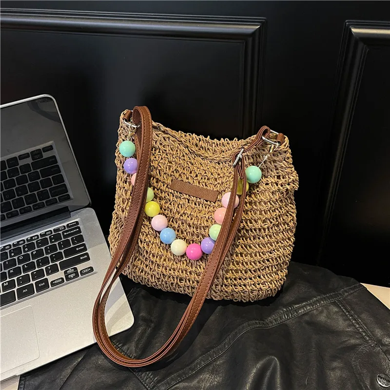 Women's Braid Color Block Vacation Square Zipper Shoulder Bag display picture 58