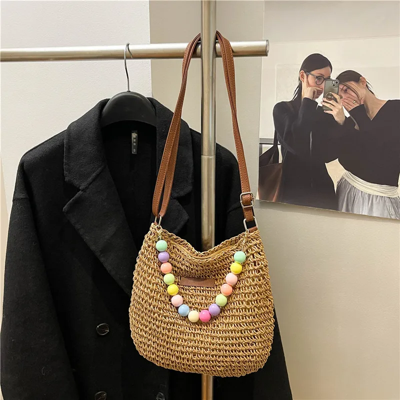 Women's Braid Color Block Vacation Square Zipper Shoulder Bag display picture 66