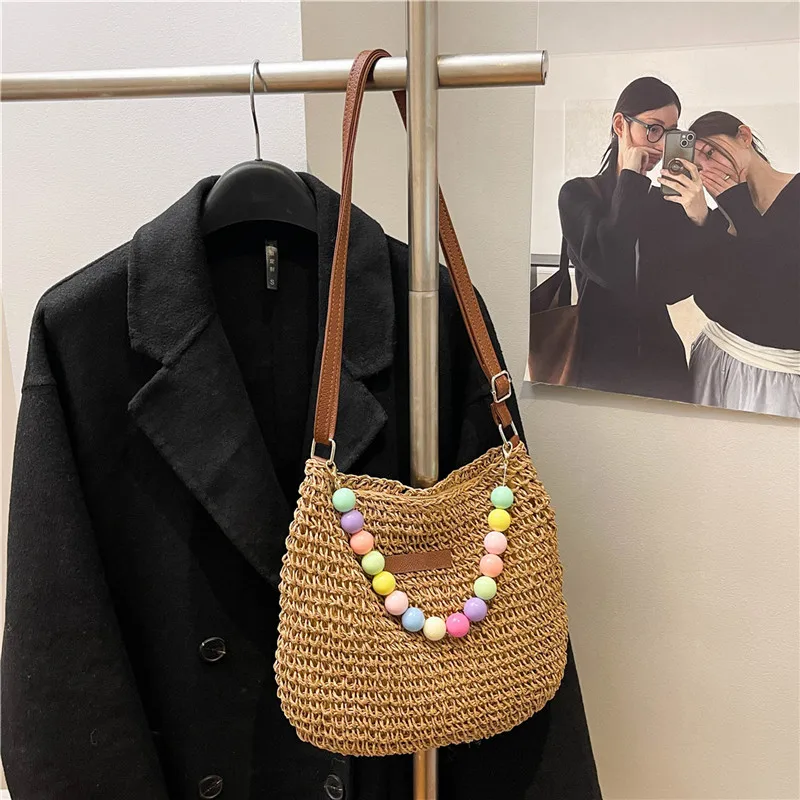 Women's Braid Color Block Vacation Square Zipper Shoulder Bag display picture 63