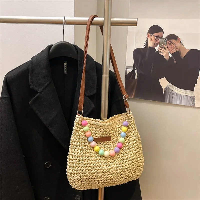 Women's Braid Color Block Vacation Square Zipper Shoulder Bag display picture 84