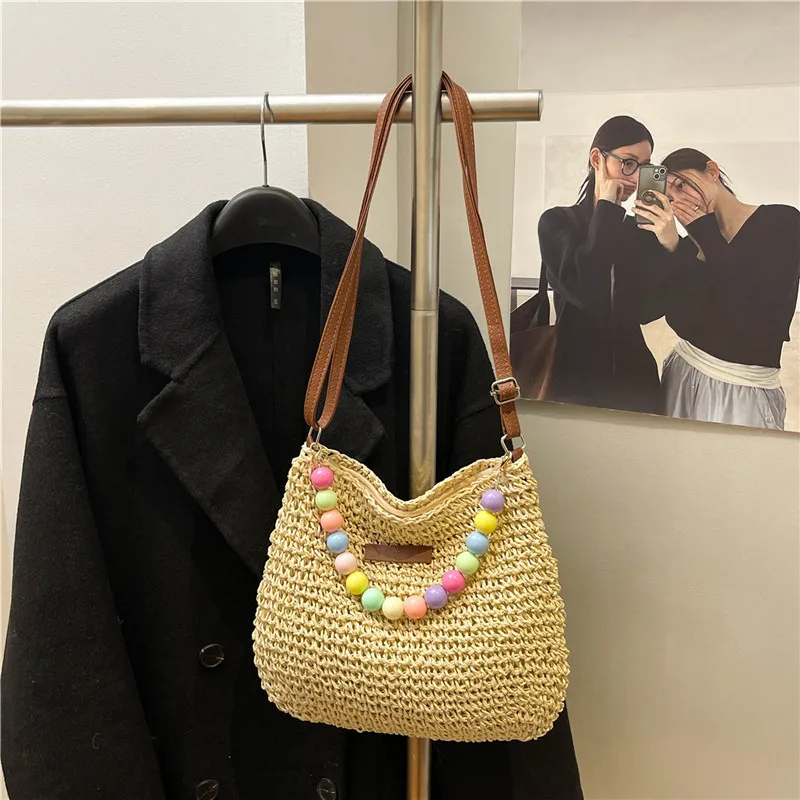 Women's Braid Color Block Vacation Square Zipper Shoulder Bag display picture 80