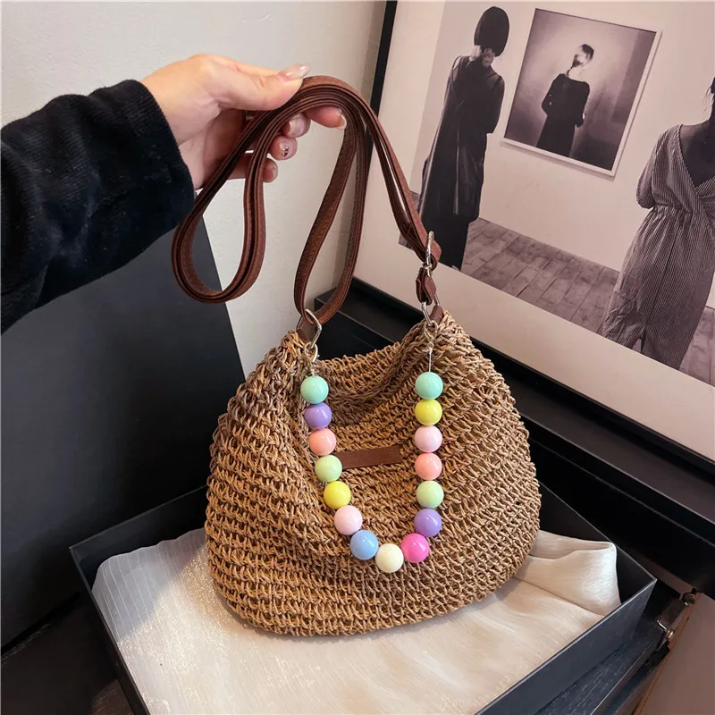 Women's Braid Color Block Vacation Square Zipper Shoulder Bag display picture 68