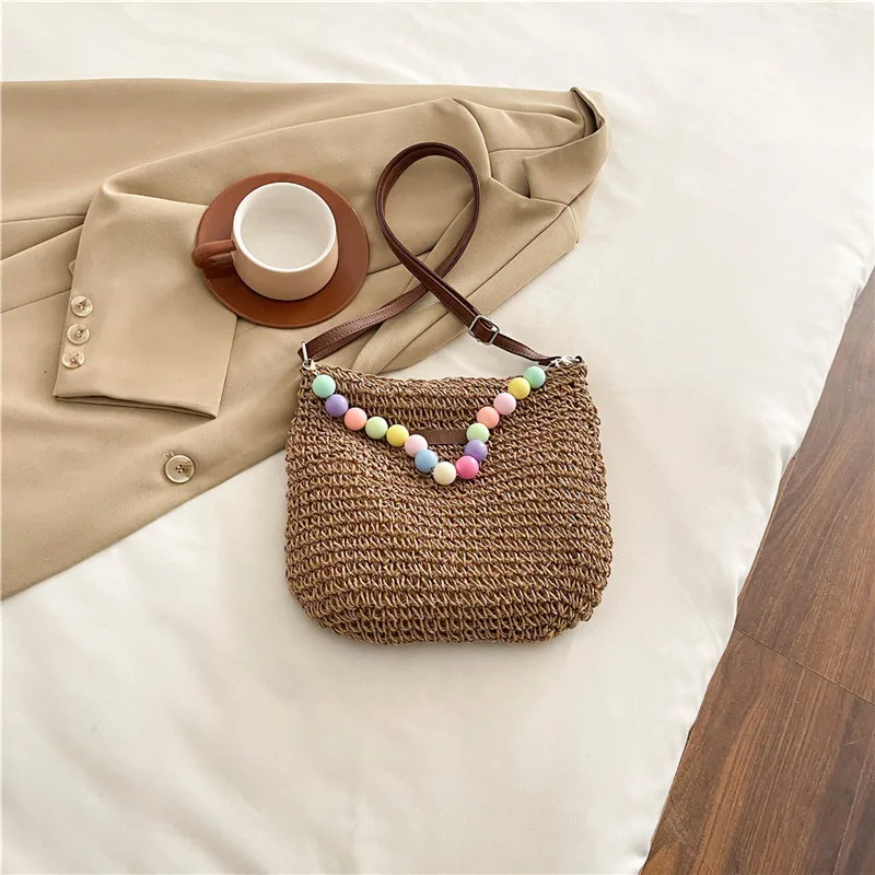 Women's Braid Color Block Vacation Square Zipper Shoulder Bag display picture 69