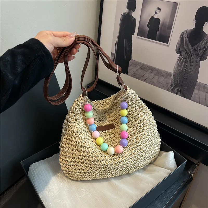 Women's Braid Color Block Vacation Square Zipper Shoulder Bag display picture 71