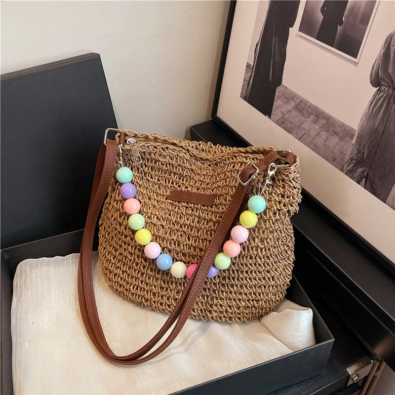Women's Braid Color Block Vacation Square Zipper Shoulder Bag display picture 70