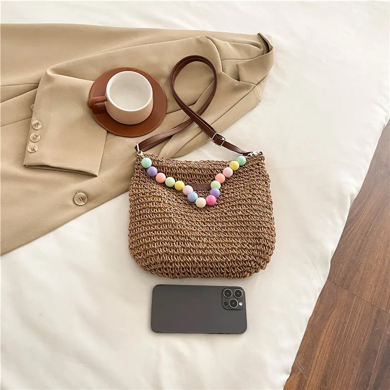 Women's Braid Color Block Vacation Square Zipper Shoulder Bag display picture 96