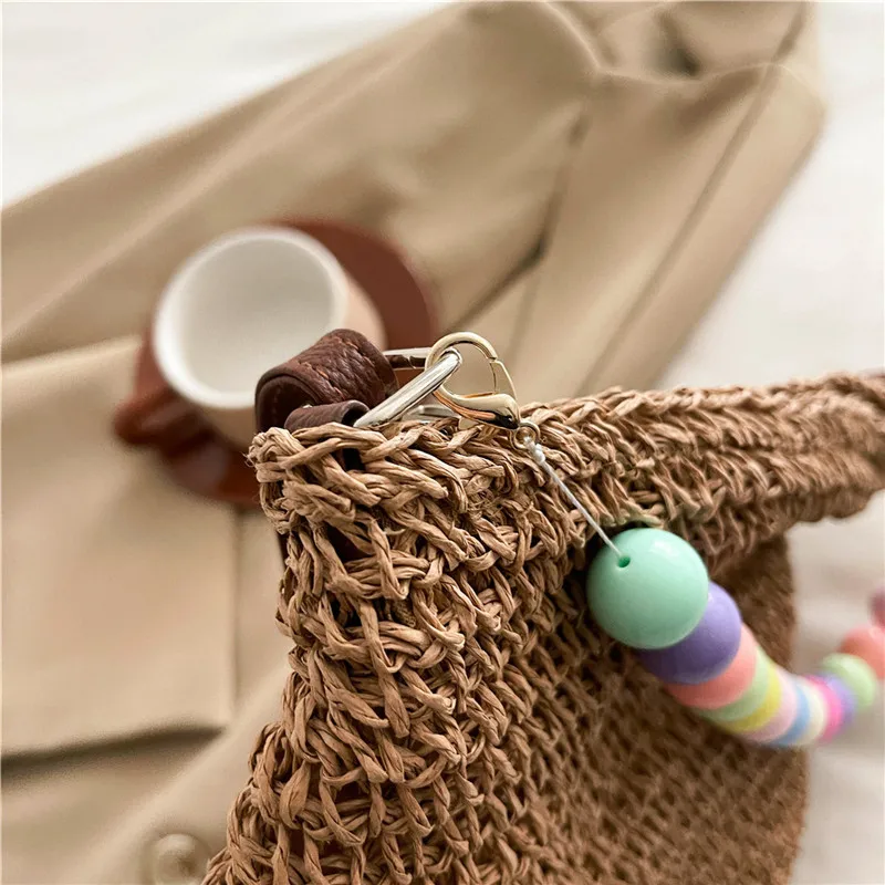 Women's Braid Color Block Vacation Square Zipper Shoulder Bag display picture 94