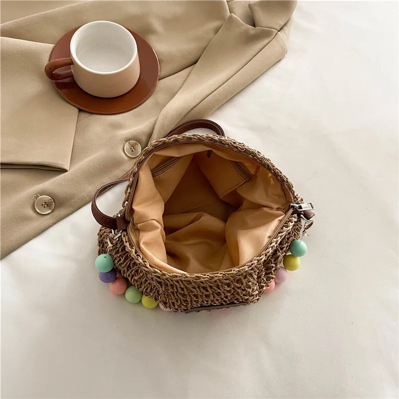 Women's Braid Color Block Vacation Square Zipper Shoulder Bag display picture 90
