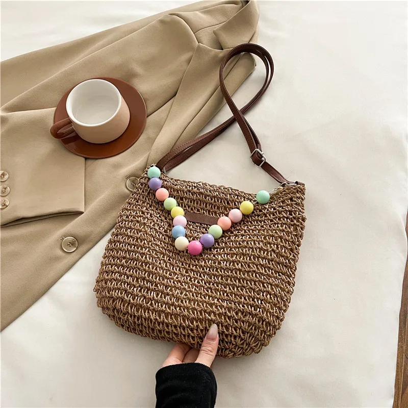 Women's Braid Color Block Vacation Square Zipper Shoulder Bag display picture 100