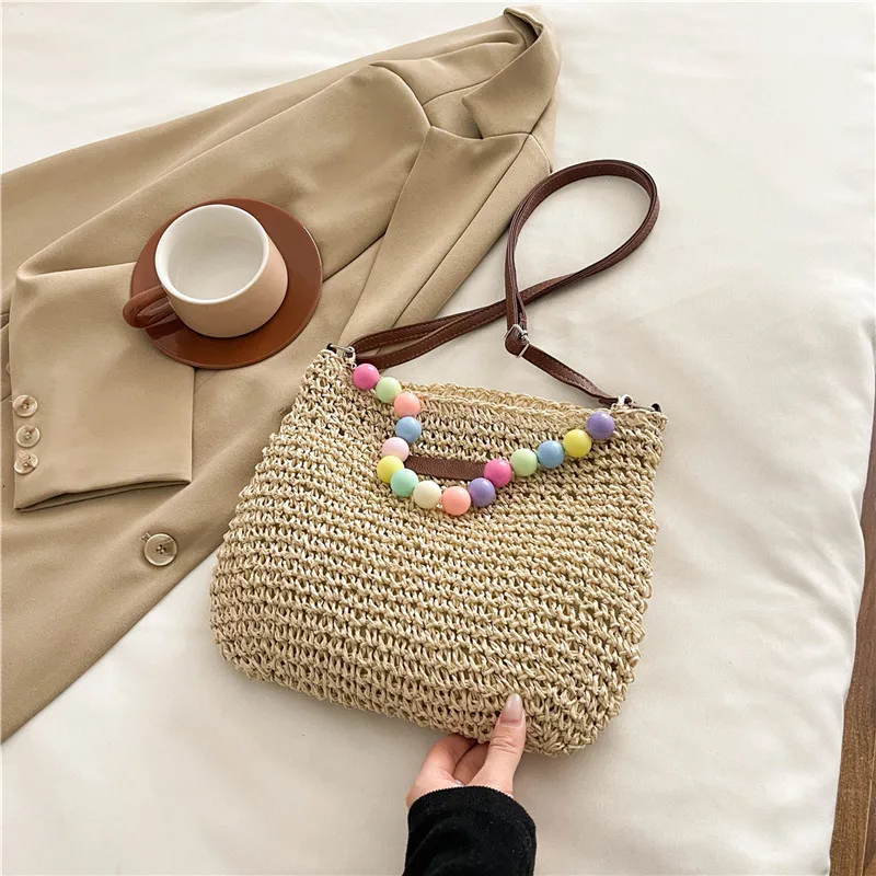 Women's Braid Color Block Vacation Square Zipper Shoulder Bag display picture 93
