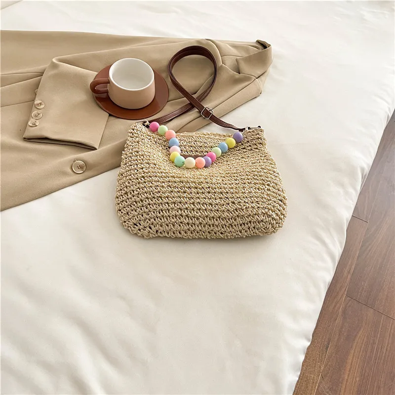 Women's Braid Color Block Vacation Square Zipper Shoulder Bag display picture 92