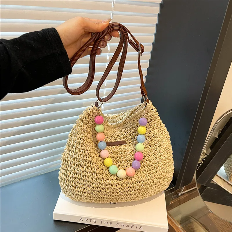 Women's Braid Color Block Vacation Square Zipper Shoulder Bag display picture 89